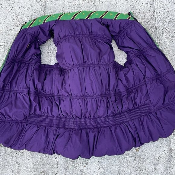 Ralph Lauren Girl Kid Vest Reversible Green/ Purple Sleeveless Jacket Sz L 12-14 - Picture 5 of 11